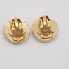 Secondhand Chanel Vintage CC Round Button Clip-On Earrings