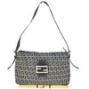 Secondhand Fendi Vintage Flap Shoulder Bag Zucchino Canvas with