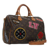 Secondhand Louis Vuitton Speedy Bandouliere Bag Limited Edition Patches
