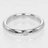 Tiffany & Co. Elsa Peretti 1 Diamond Stacking Band Ring 950 Platinum with Diamond