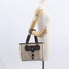 Secondhand Bvlgari Logomania Handbag Beige Canvas Bags