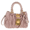 Miu Miu Coffer Convertible Satchel Matelasse Leather