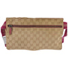 Gucci Vintage Double Belt Bag GG Canvas with Leather