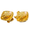 Secondhand Chanel CC Rhombus Clip-On Earrings