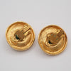 Secondhand Chanel Vintage CC Round Button Clip-On Earrings
