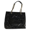 Chanel CC Chain Tote Perforated Patent