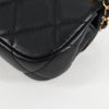 Chanel Lady Handle Flap Card Holder on Chain Quilted Calfskin