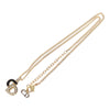 Secondhand Christian Dior CD Pendant Necklace Metal and Crystals