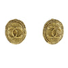 Secondhand Chanel Vintage Round CC Clip-On Earrings