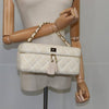 Secondhand Chanel Vanity toiletries White Cotton Bags
