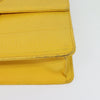 Secondhand Versace Wristlet Pouch Yellow Leather Accessories