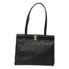 Secondhand Salvatore Ferragamo Vintage Vara Bow Tote Lizard Embossed