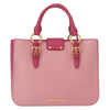 Miu Miu Madras Convertible Lock Tote Leather