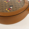 Gucci Disney Mickey Mouse Round Shoulder Bag Printed Mini GG Coated Canvas