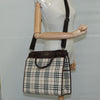 Burberry Top Handle Tote Nova Check Canvas