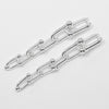 Tiffany & Co. HardWear Graduated Link Earrings Sterling Silver