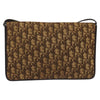 Christian Dior Vintage Trotter Shoulder Bag Embroidered Diorissimo Canvas