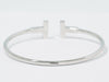 Secondhand Tiffany & Co. T Wire Bracelet 18K White Gold with Diamonds and