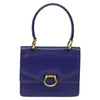 Secondhand Celine Gancini Handbag Purple Leather Bags