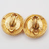 Secondhand Chanel Vintage CC Round Button Clip-On Earrings