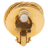 Secondhand Chanel Vintage Round Clip-On Earrings Metal with Faux