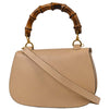 Gucci Vintage Convertible Bamboo Top Handle Bag Leather
