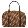 Christian Dior Vintage CD Trotter Handbag Canvas