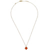 Van Cleef & Arpels Magic Alhambra Pendant Long Necklace 18K Yellow Gold and Carnelian
