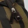 Fendi Vintage Logo Pequin Weekender Bag Canvas