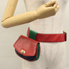 Salvatore Ferragamo Gancini Zip Waist Bag Embossed Leather