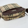 Secondhand Burberry Zip Messenger Bag Nova check Canvas and