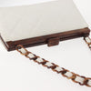 Secondhand Chanel Vintage wood chain shoulder bag