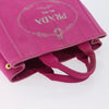 Secondhand Prada Canapa Tote Pink Canvas Accessories
