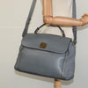 Secondhand MCM Vintage handbag Gray Leather Bags