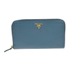 Secondhand Prada Zip Around Tab Wallet Saffiano