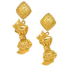 Secondhand Chanel CC Rhombus Clip-On Earrings