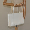 Secondhand Prada Vintage Handbag White Patent Leather Bags