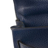 Hermes Kelly Handbag Blue Ardennes with Gold Hardware