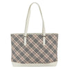 Burberry Nova Check Tote Canvas and Leather