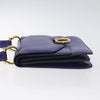 Secondhand Celine Gancini Handbag Purple Leather Bags
