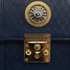 Secondhand Versace Vintage Handbag Blue Leather Bags