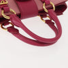 Miu Miu Madras Convertible Lock Tote Leather