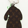 Louis Vuitton Rabbit Bag Charm Epi Leather and Fur