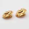 Chanel Vintage Round CC Clip-On Earrings Metal