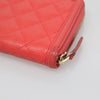Secondhand Chanel Filigree Zip Around Wallet Quilted Caviar