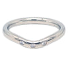 Tiffany & Co. Elsa Peretti Curved Wedding Band Ring Platinum with Diamonds