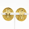Secondhand Chanel clips bouton ovale ange logo Gold-plated