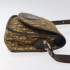 Christian Dior Vintage CD Flap Shoulder Bag Canvas