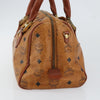 Secondhand MCM Visetos logogramme Handbag Canvas and