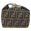 Secondhand Fendi Vanity Clutch Black Canvas Accessories